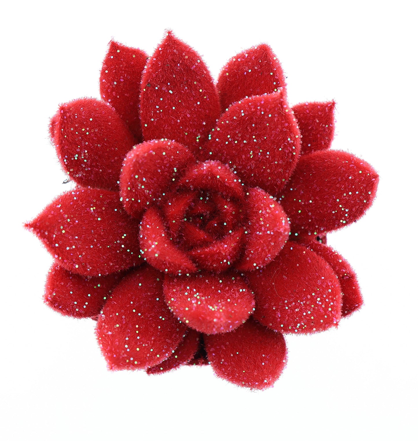 Miranda velvet rood + glitter 8cm 505cm Pot