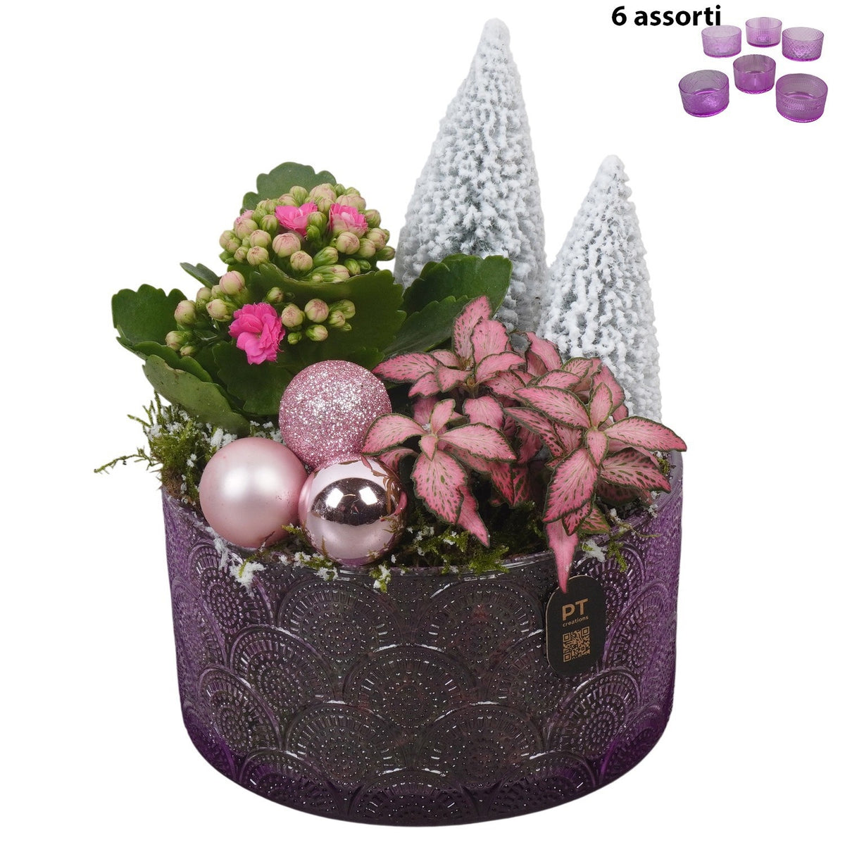 Christmas arrangement 20cm 15cm Pot