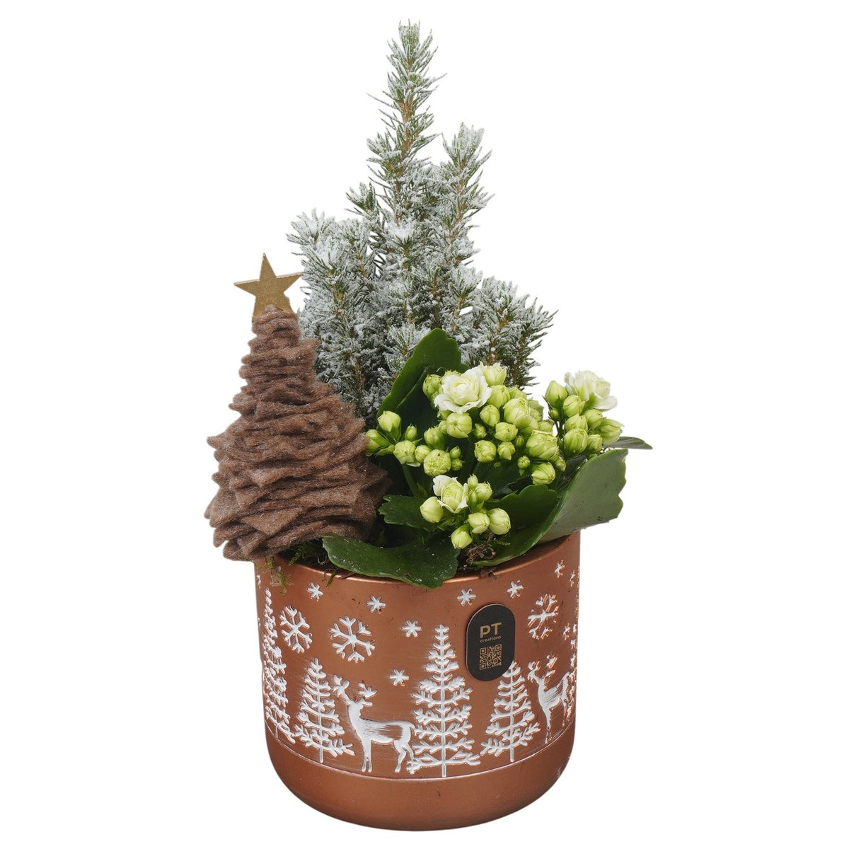 Christmas arrangement 29cm 12cm Pot