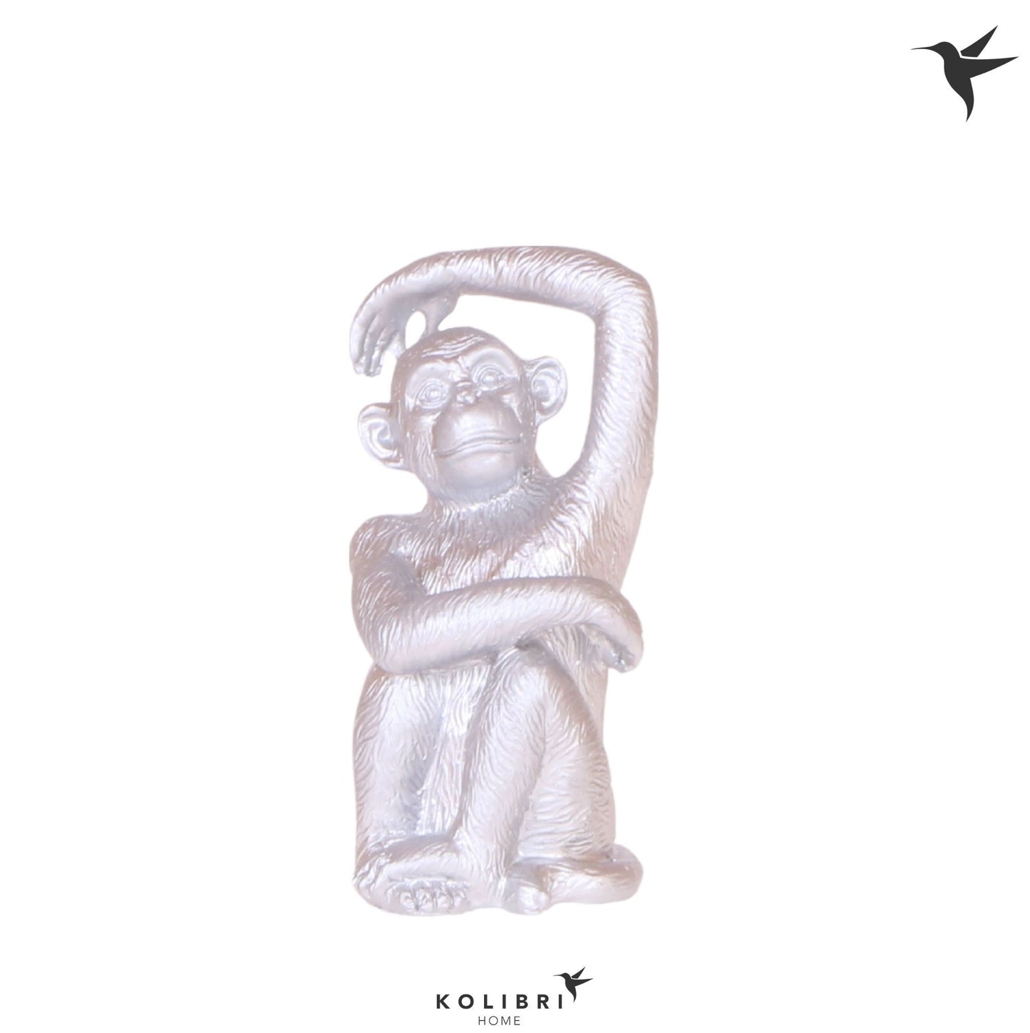 Kolibri Home Monkey Sitting silver 12cm 12cm Pot