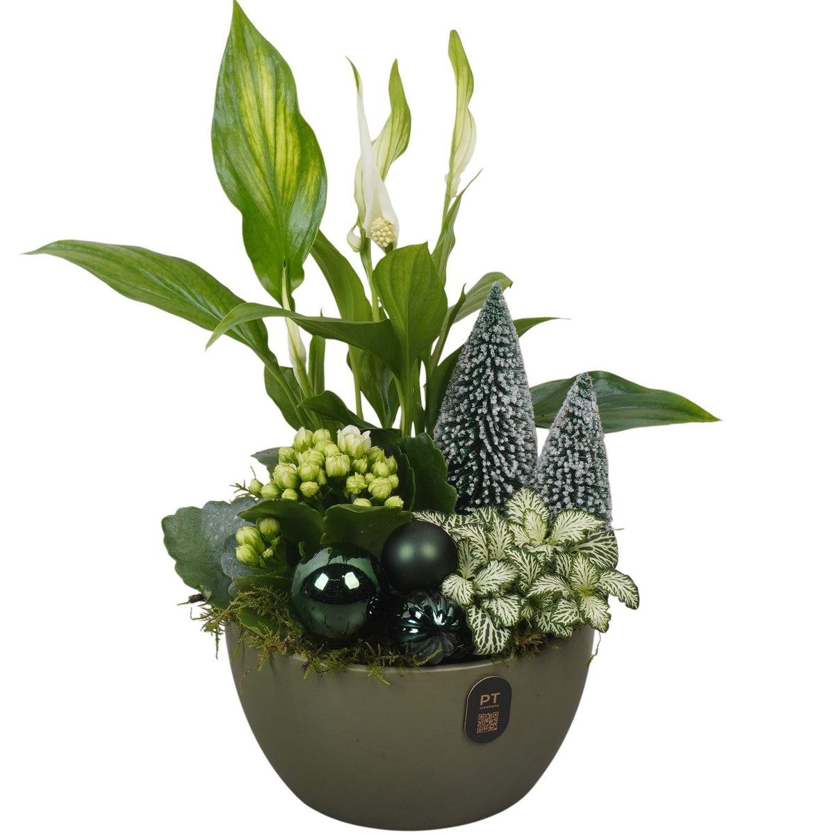 Christmas arrangement 31cm 16cm Pot