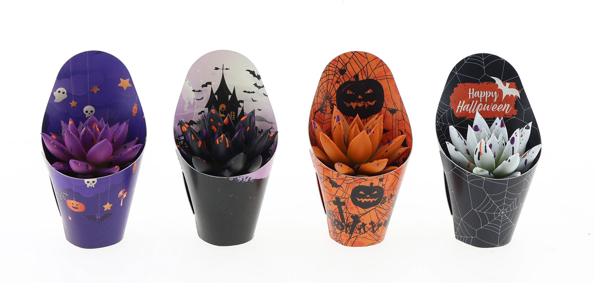 Potcover halloween rainbow sprinkle mix 8cm 5.5cm Pot