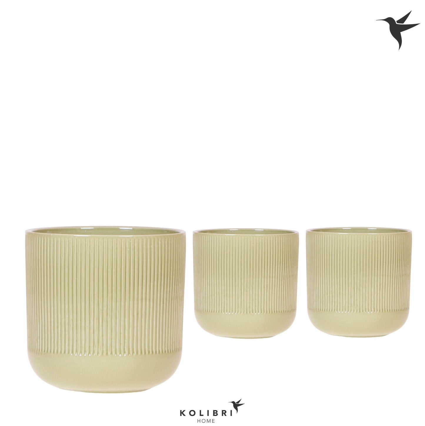 Kolibri Home Flare pot green 13cm 12cm Pot