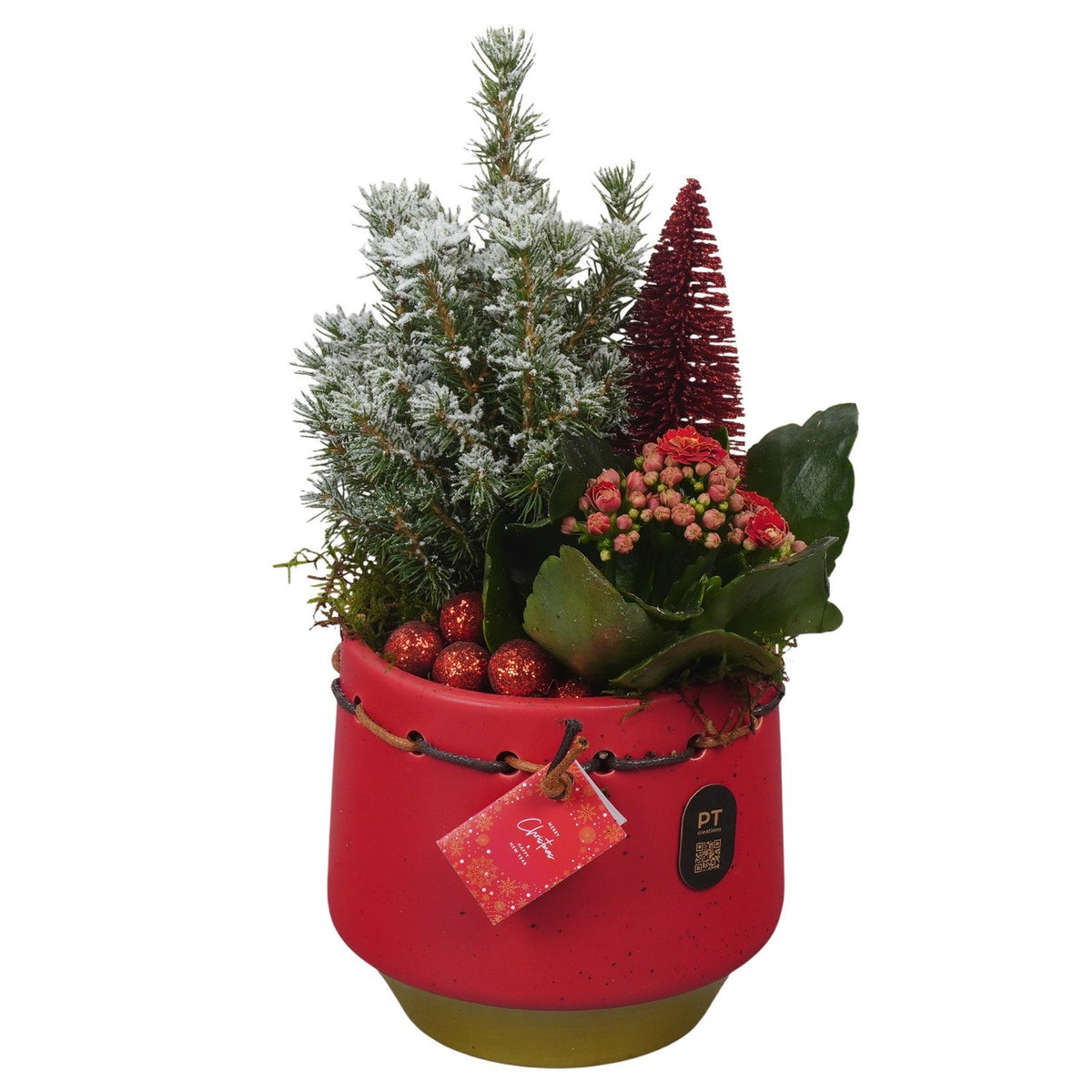 Christmas arrangement 29cm 13cm Pot