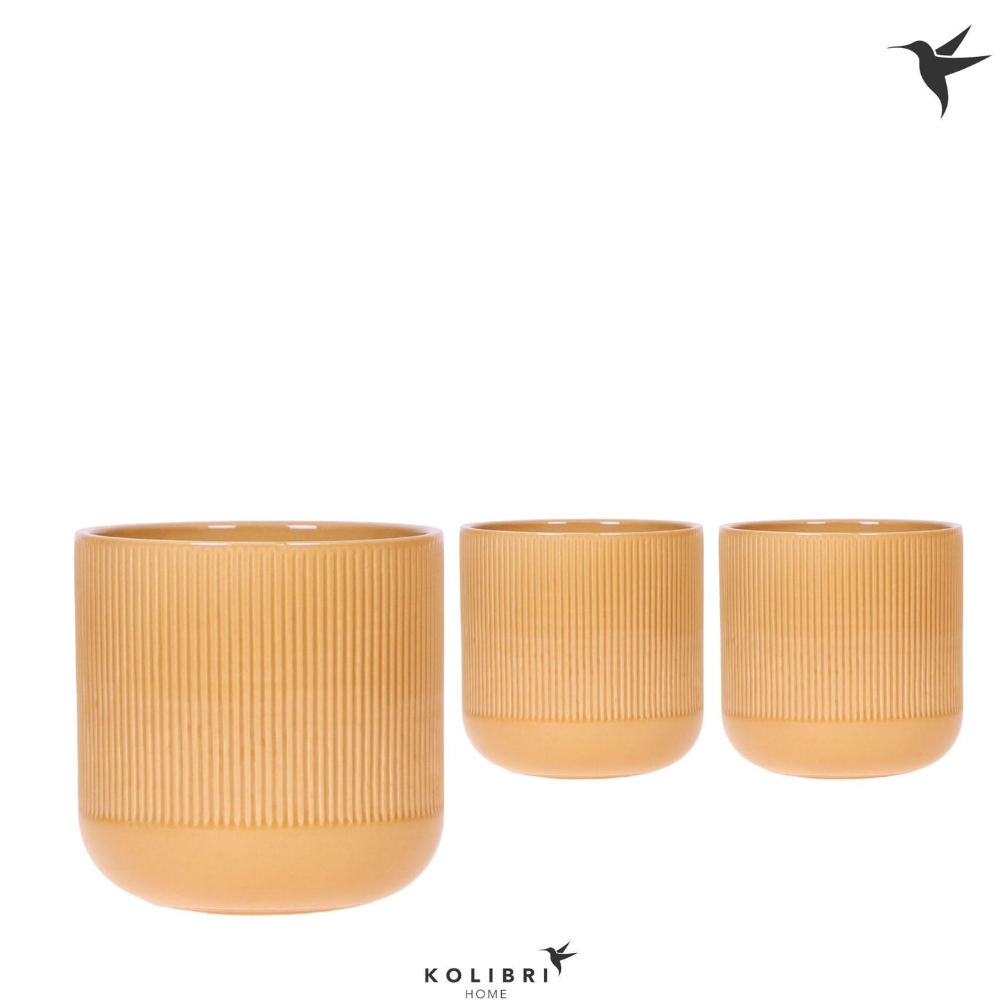 Kolibri Home Flare pot ocher 13cm 12cm Pot