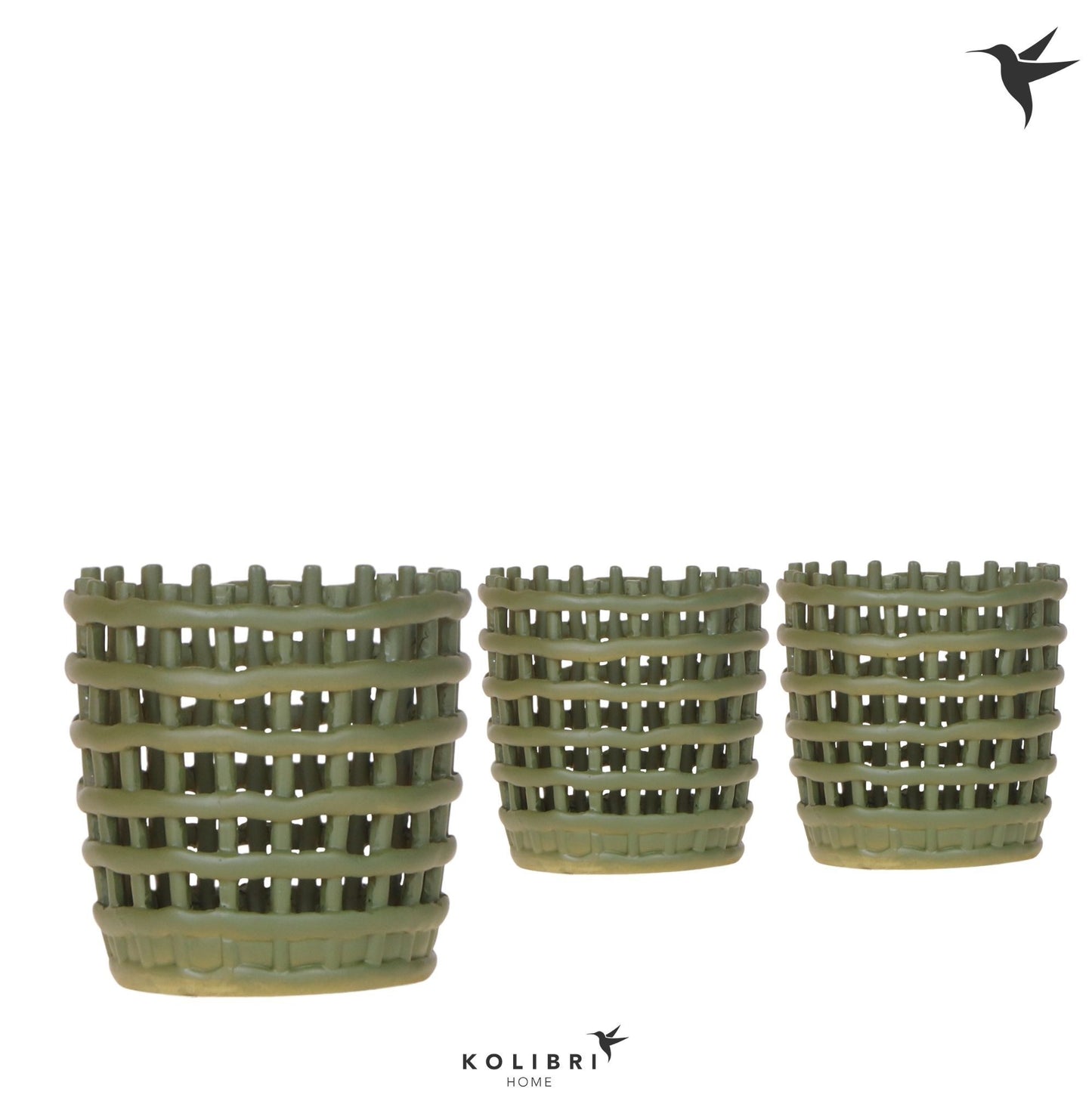 Kolibri Home Mesh pot green 11cm 9cm Pot