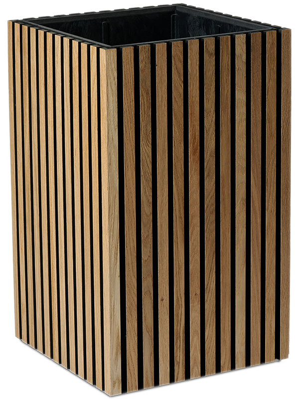 Acoustic Plant Pot 100cm Height 48cm Dia Planter Wood Square