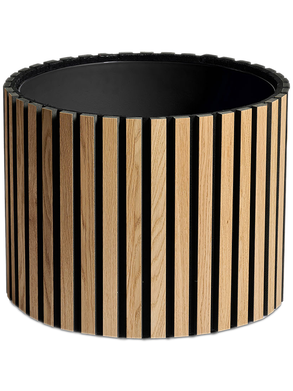 Acoustic Plant Pot 53cm Height 68cm Dia Planter Wood Round