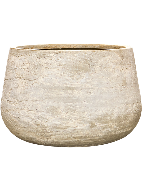 Baq Algar Plant Pot 46cm Height 53cm Dia Darcy Low White
