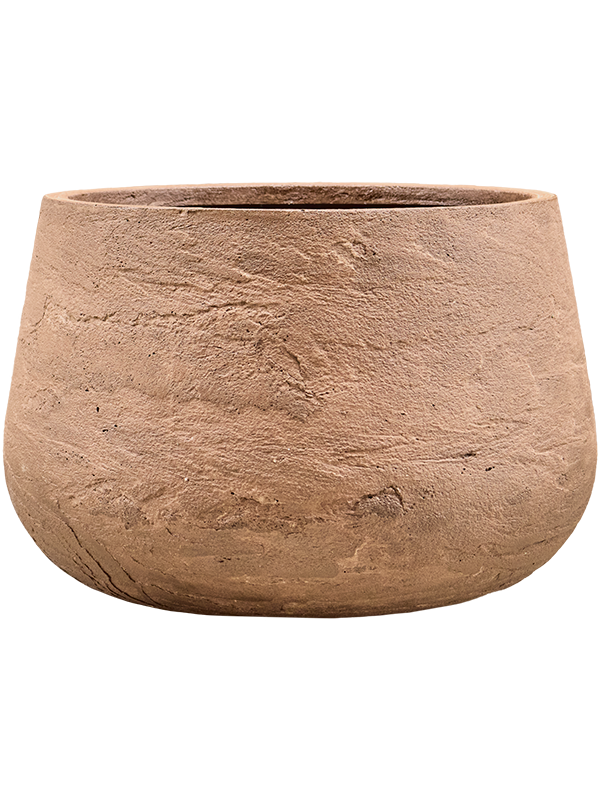 Baq Algar Plant Pot 46cm Height 53cm Dia Darcy Low Brown
