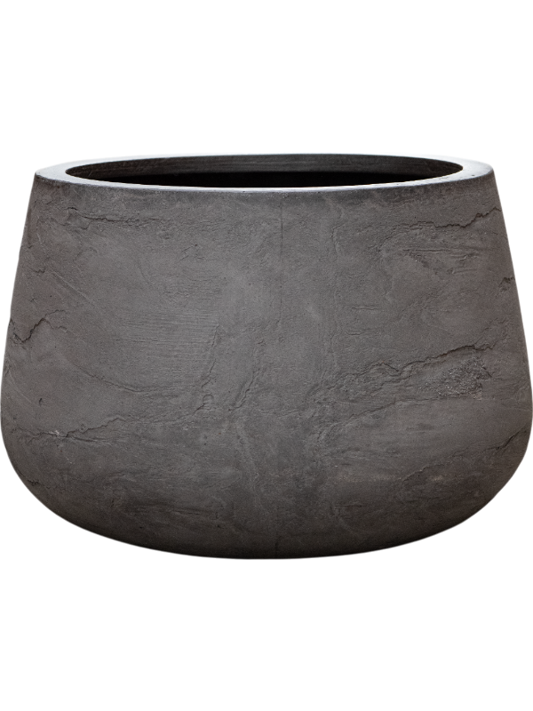 Baq Algar Plant Pot 34cm Height 36cm Dia Darcy Low Grey