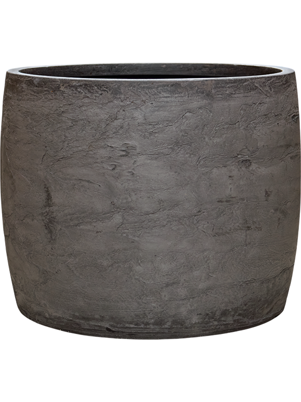 Baq Algar Plant Pot 48cm Height 52cm Dia Barrel Grey