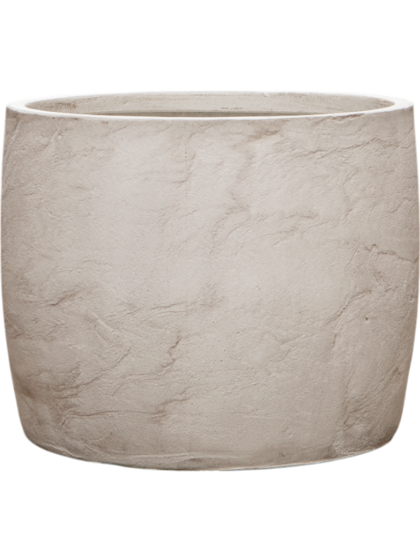Baq Algar Plant Pot 40cm Height 43cm Dia Barrel White
