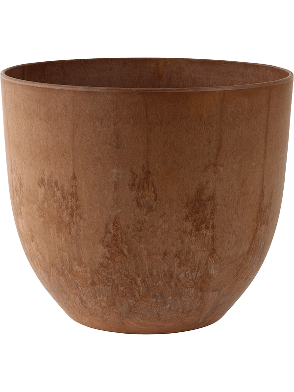 Artstone Plant Pot 29cm Height 32cm Dia Bola Pot Oak