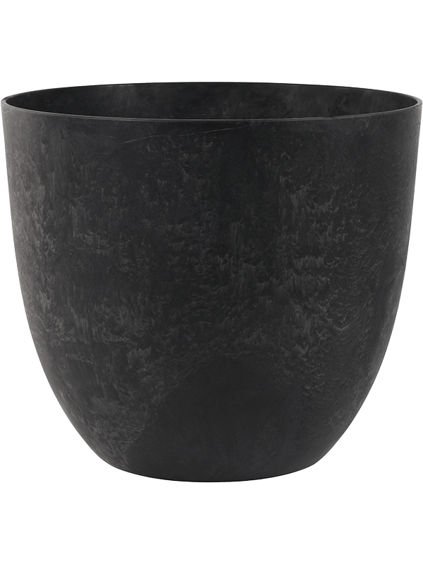 Artstone Plant Pot 45cm Height 52cm Dia Bola Pot Black