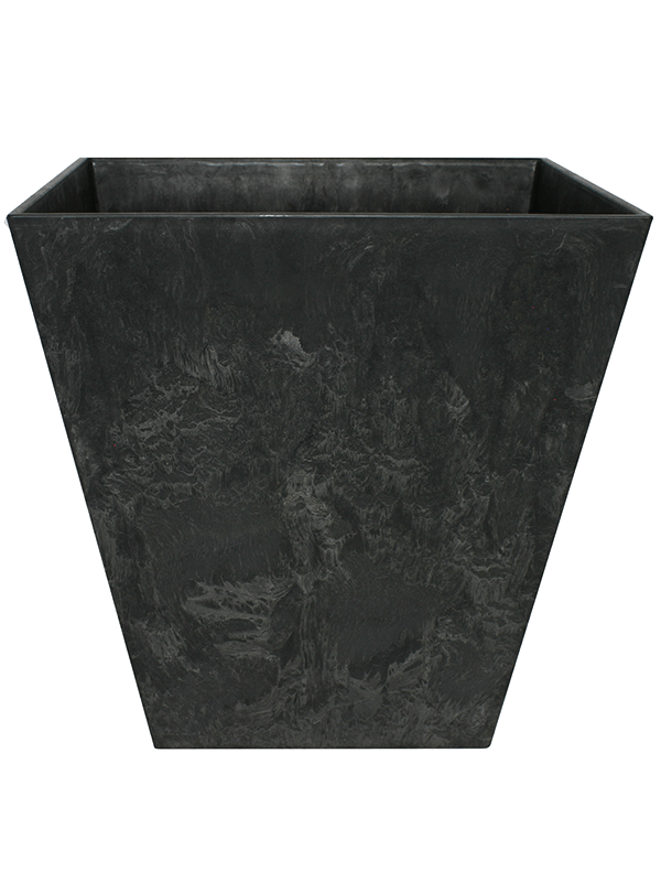Artstone Plant Pot 29cm Height 28cm Dia Ella Pot Black