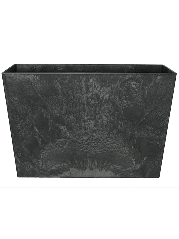 Artstone Plant Pot 40cm Height 25cm Dia Ella Divider Black