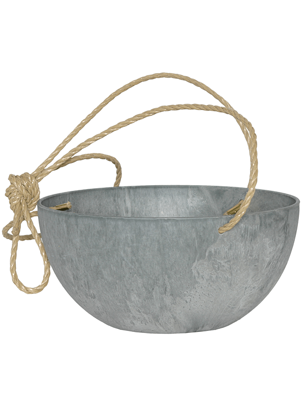 Artstone Plant Pot 15cm Height 31cm Dia Fiona Hanger Grey