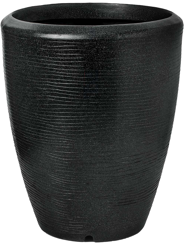 Capi Arc Granite Plant Pot 59cm Height 41cm Dia Vase Elegant Black