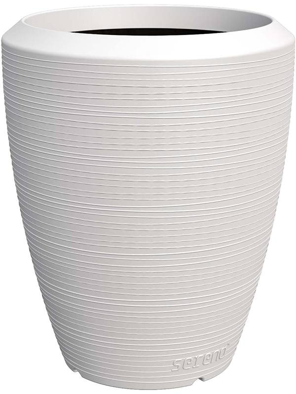 Capi Arc Granite Plant Pot 76cm Height 54cm Dia Vase Elegant White