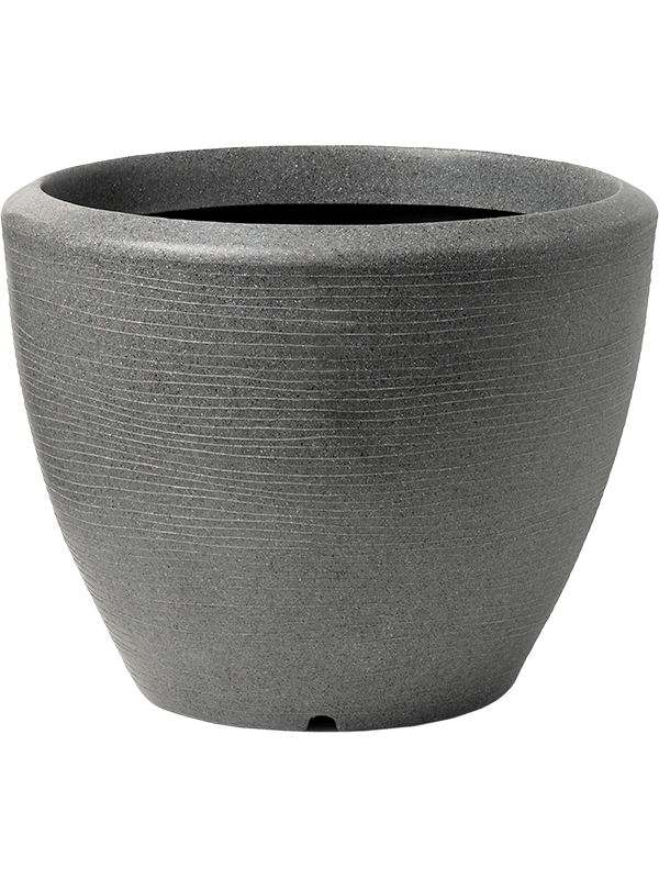 Capi Arc Granite Plant Pot 35cm Height 41cm Dia Planter Ball Anthracite