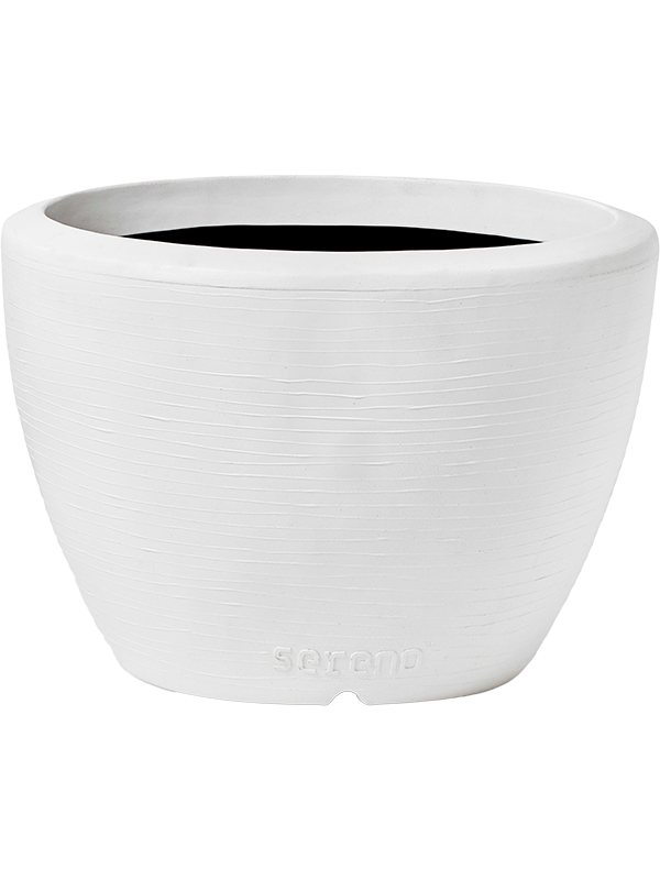 Capi Arc Granite Plant Pot 35cm Height 41cm Dia Planter Ball White