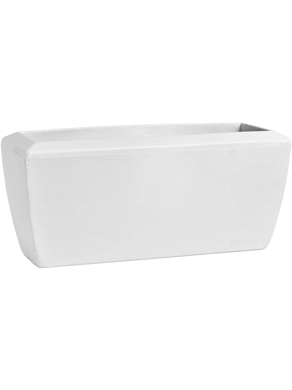 Capi Arc Granite Plant Pot 40cm Height 18cm Dia Planter Rectangle White