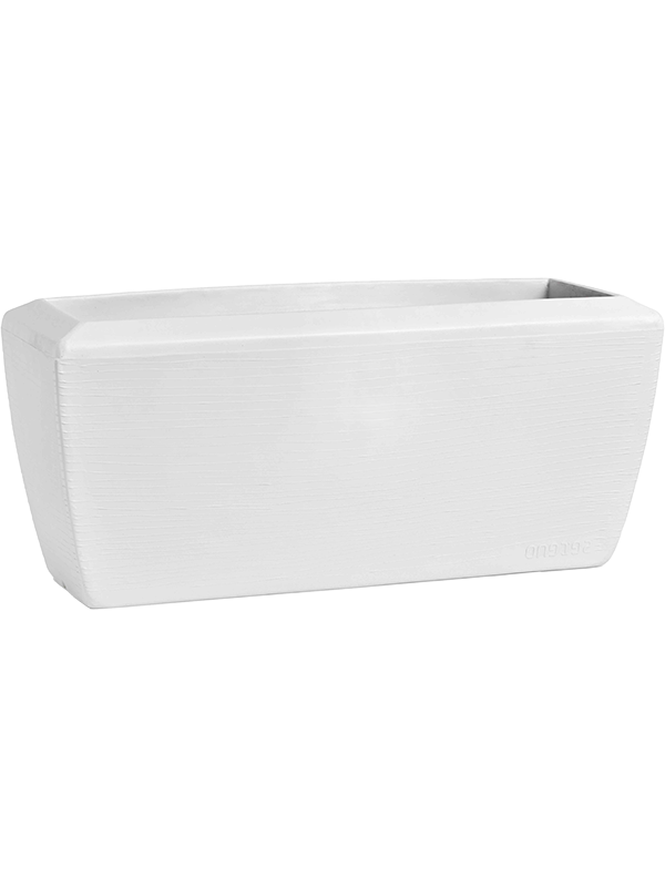 Capi Arc Granite Plant Pot 40cm Height 18cm Dia Planter Rectangle White