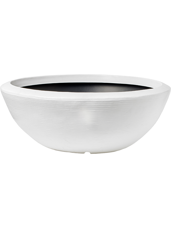 Capi Arc Granite Plant Pot 25cm Height 53cm Dia Bowl Low White