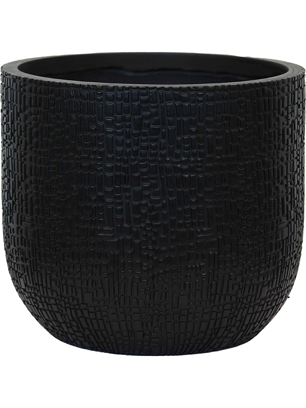 Capi Nature Skin Plant Pot 8cm Height 7cm Dia Planter Ball Black