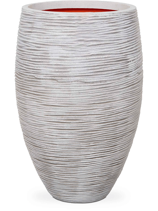 Capi Nature Rib NL Plant Pot 85cm Height 40cm Dia Vase Elegance Deluxe Ivory