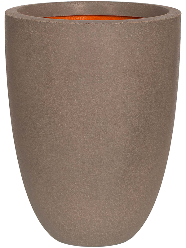Capi Urban Smooth NL Plant Pot 46cm Height 31cm Dia Vase Elegant Low Warm Taupe