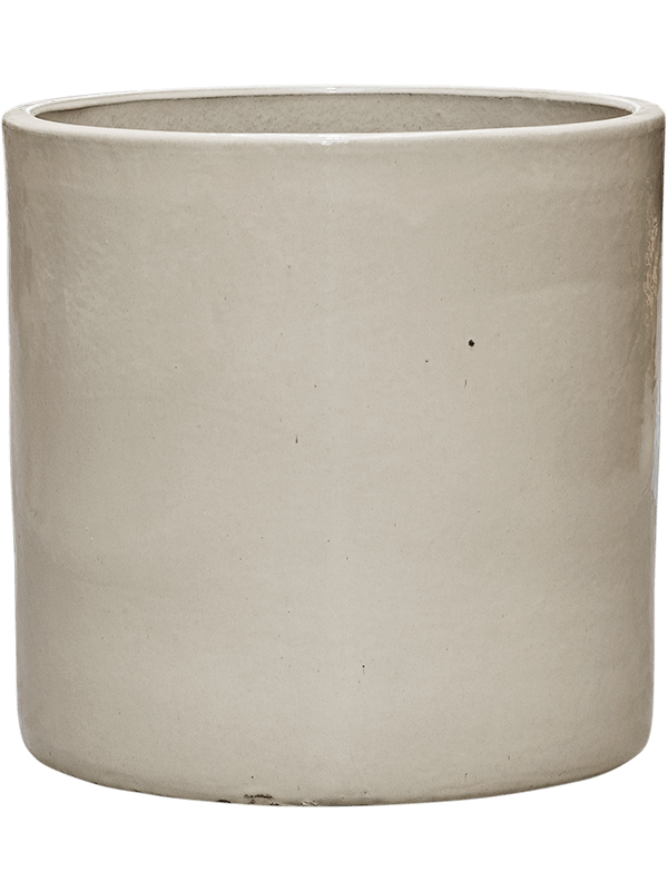 Cylinder Plant Pot 50cm Height 45cm Dia Pot Cream