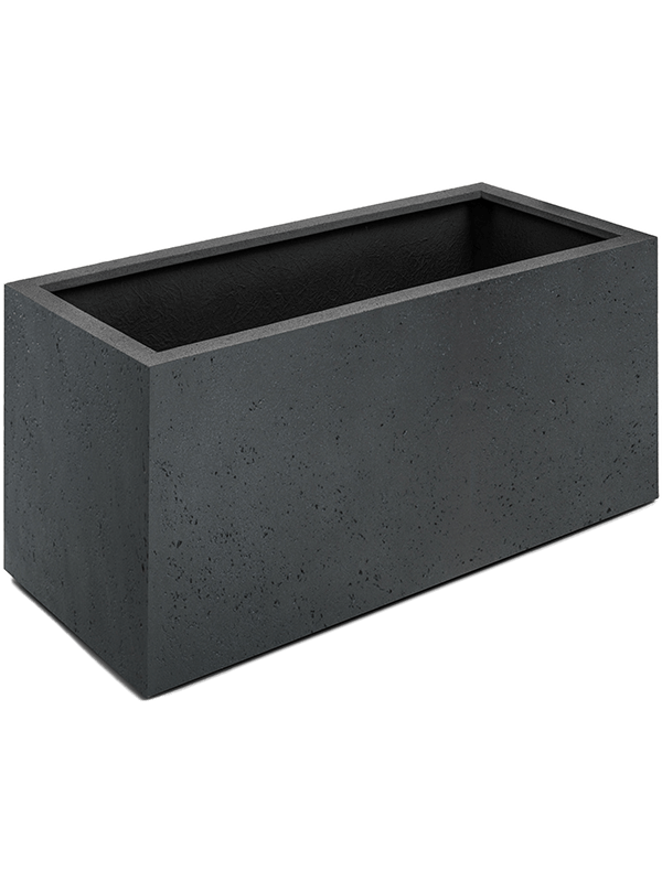 Grigio Plant Pot 40cm Dia Box With Wheels Anthracite