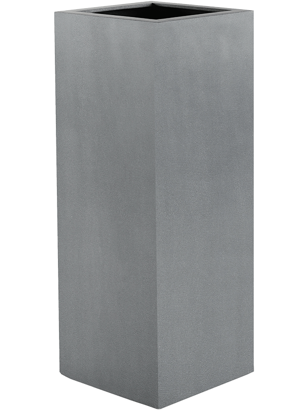 Argento Plant Pot 80cm Height 24cm Dia High Cube Natural Grey