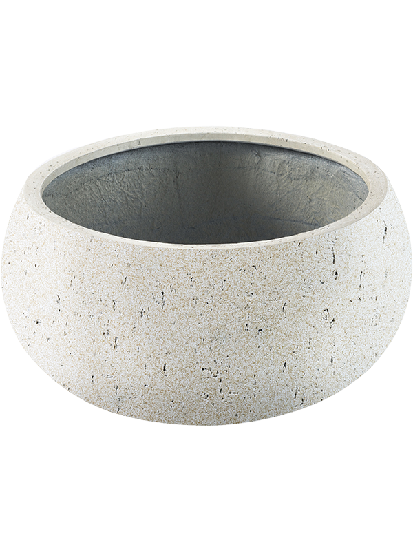Grigio Plant Pot 13cm Height 21cm Dia Low Balloon 26 Antique White