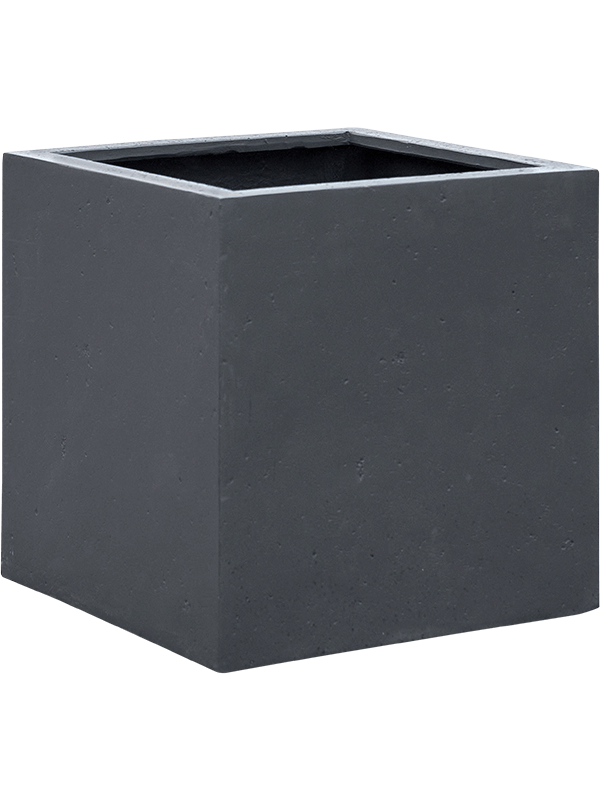 Grigio Plant Pot 50cm Height 42cm Dia Cube Anthracite
