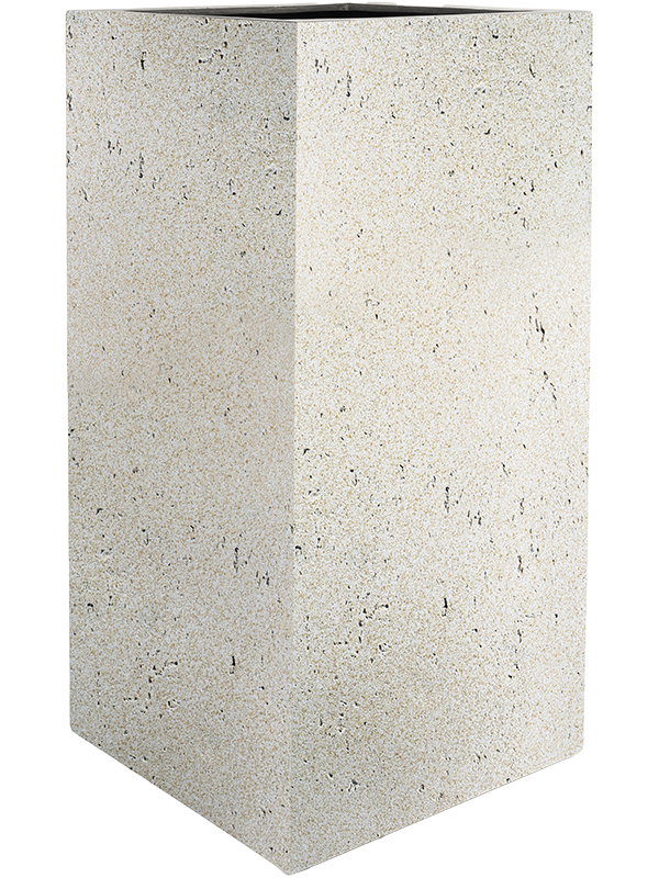 Grigio Plant Pot 100cm Height 33cm Dia High Cube Antique White
