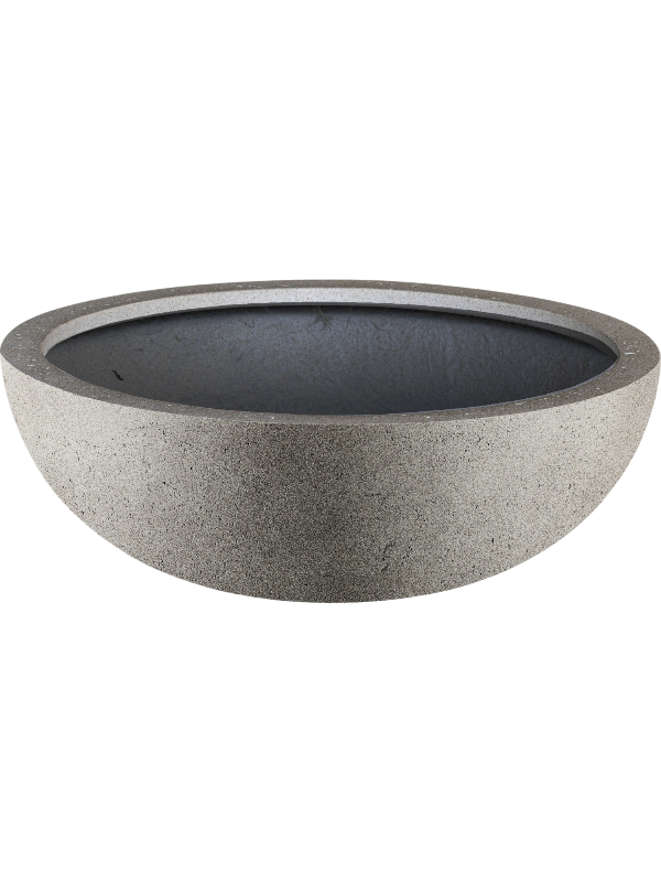 Grigio Plant Pot 18cm Height 34cm Dia Bowl Natural Concrete