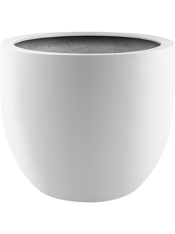 Argento Plant Pot 46cm Height 47cm Dia New Egg Pot Matt White