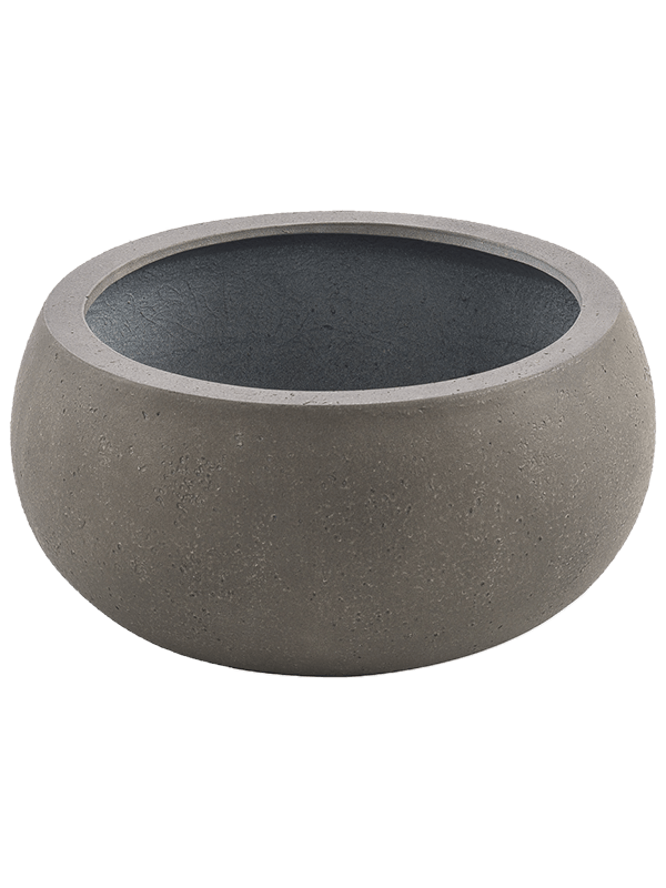 Grigio Plant Pot 18cm Height 30cm Dia Low Balloon Natural Concrete
