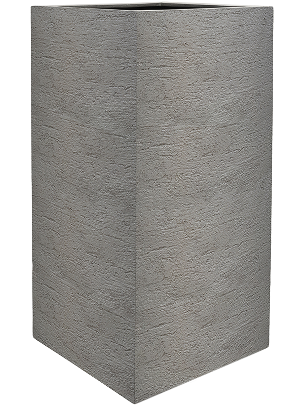 Terreno Plant Pot 80cm Height 24cm Dia High Cube Clay