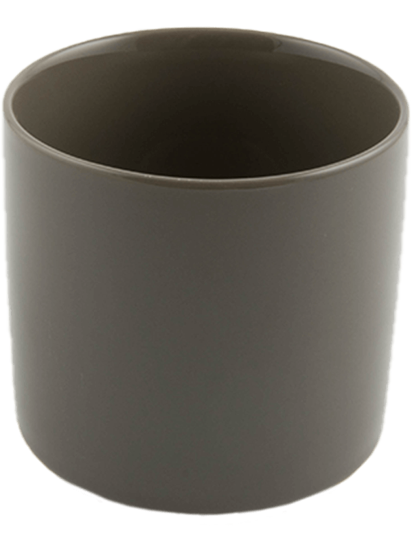 Basic Plant Pot 10cm Height 8cm Dia Cylinder Minipot Grey