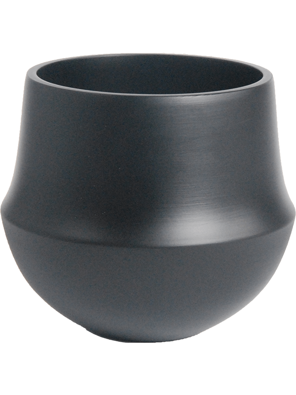 Fusion Plant Pot 22cm Height 18cm Dia Pot Black