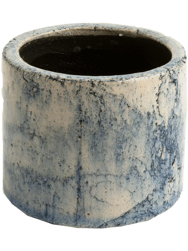 Fracture Plant Pot 13cm Height 12cm Dia Orchidpot Petrol