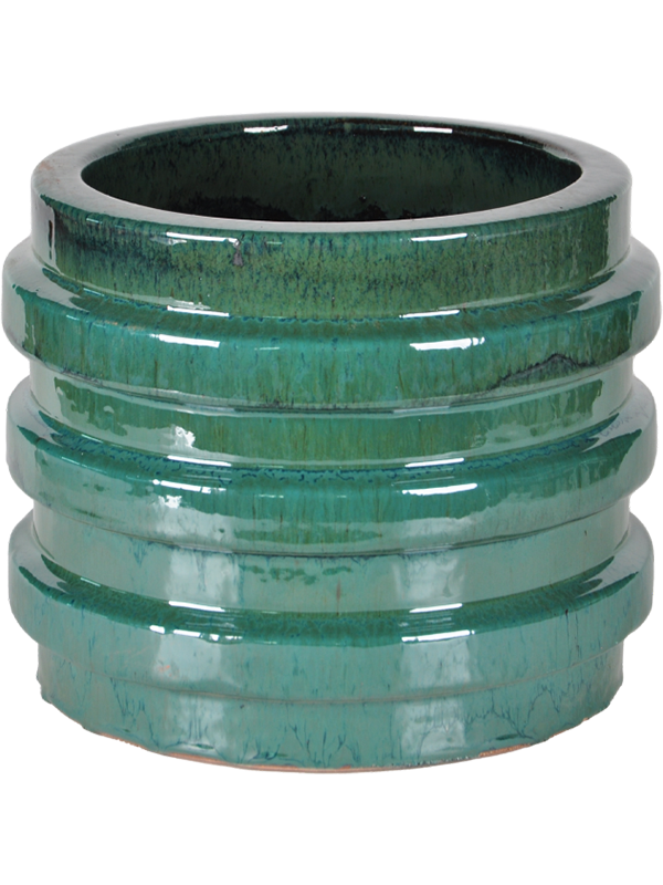 Agate Plant Pot 23cm Height 20cm Dia Pot Dark Aqua