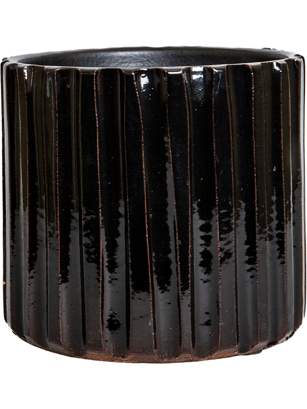Comet Plant Pot 13cm Height 12cm Dia Orchidpot Black