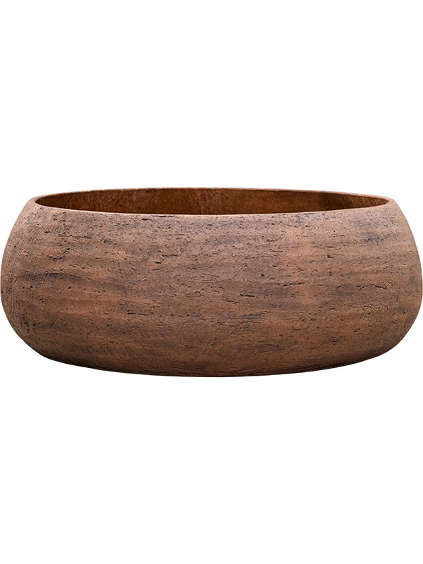 Dolomites Plant Pot 31cm Height 75cm Dia Bowl Dark Brown