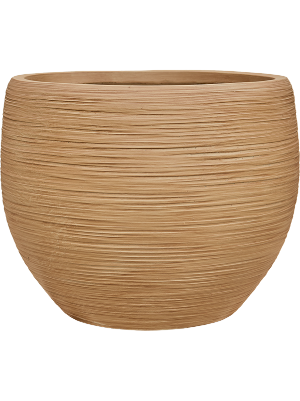 Baq Dune Plant Pot 38cm Height 41cm Dia Globe Brown Beige