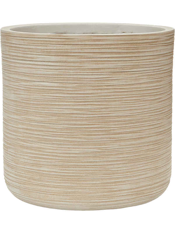 Baq Dune Plant Pot 37cm Height 32cm Dia Cylinder Beige